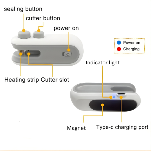 Snack N' Seal™️ Portable Bag Sealer